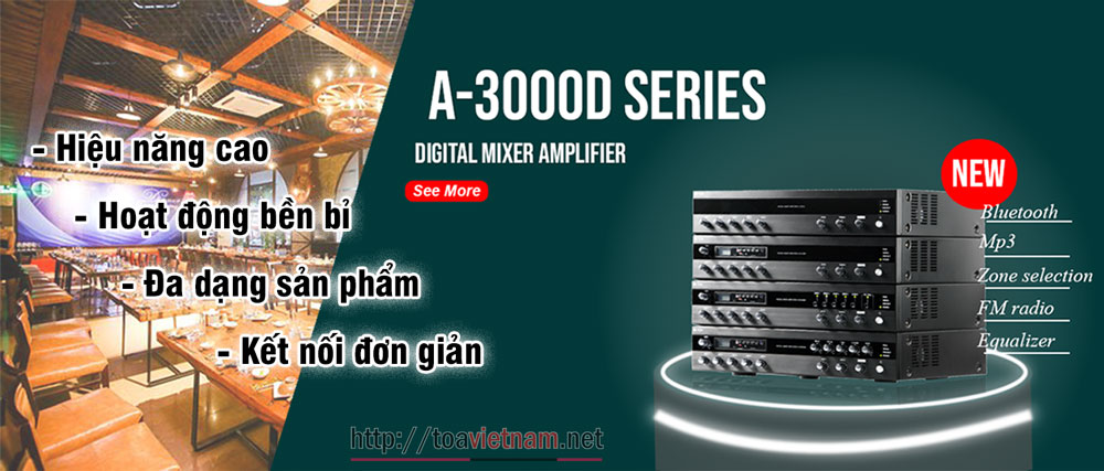 A-3000D series, dòng tăng âm số