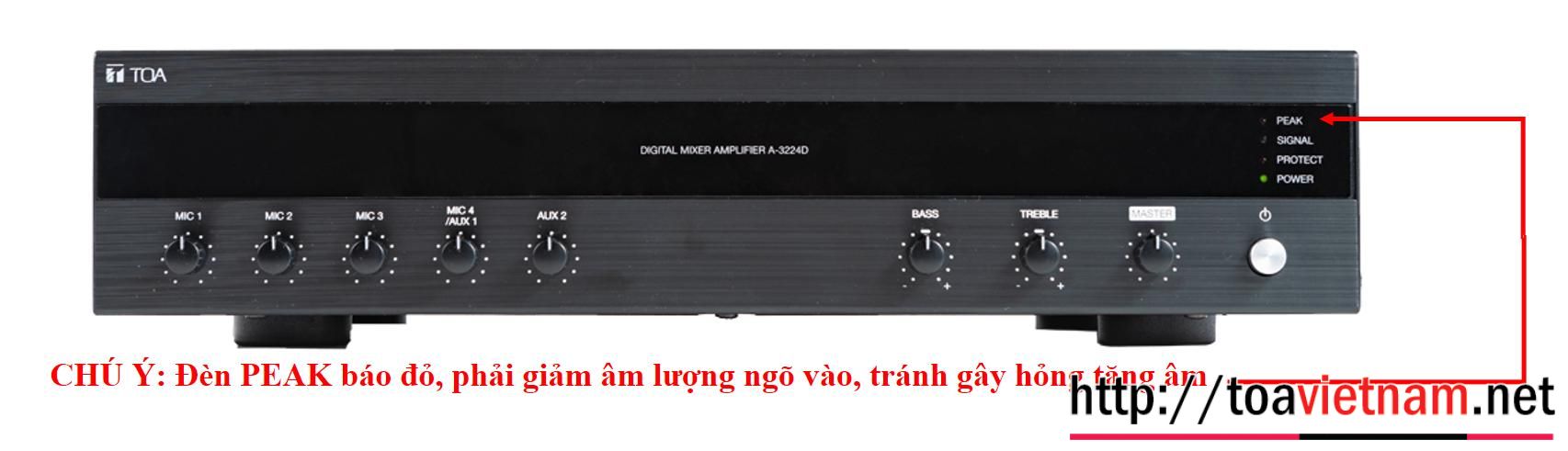 Cảnh báo sử dụng, lắp đặt tăng âm A-3224D-AS, A-3248D-AS