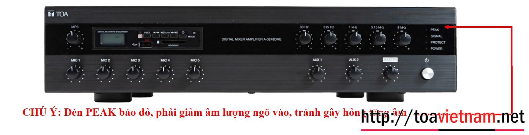 Chú ý khi sử dụng A-3248DME-AS