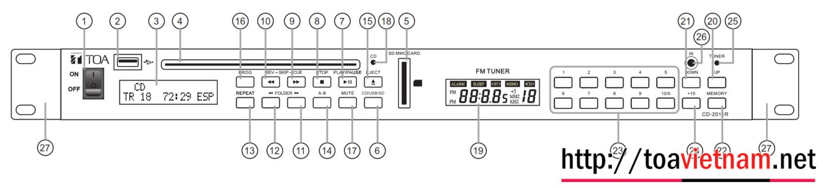 Mặt trước CD-2011R
