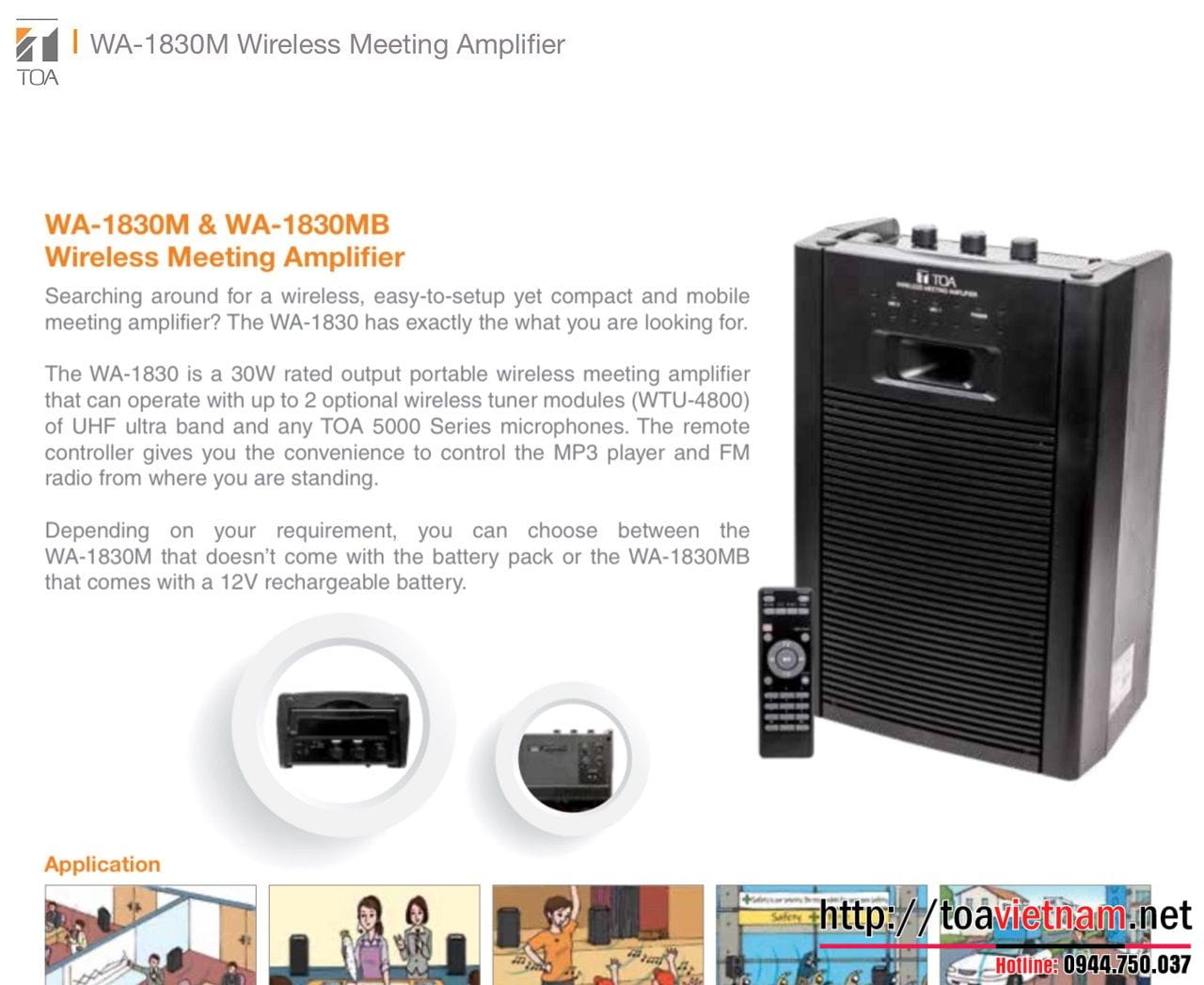 WA-1830M-AS và WA-1830MB-AS