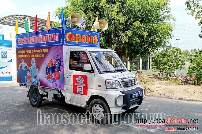 âm thanh tuyên truyền di động xe oto