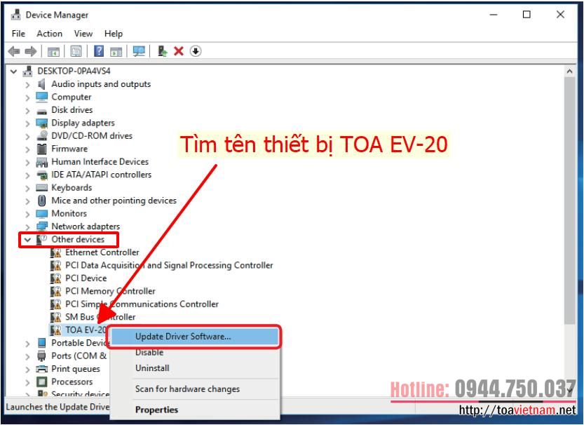 Update-driver-cho-EV-20R